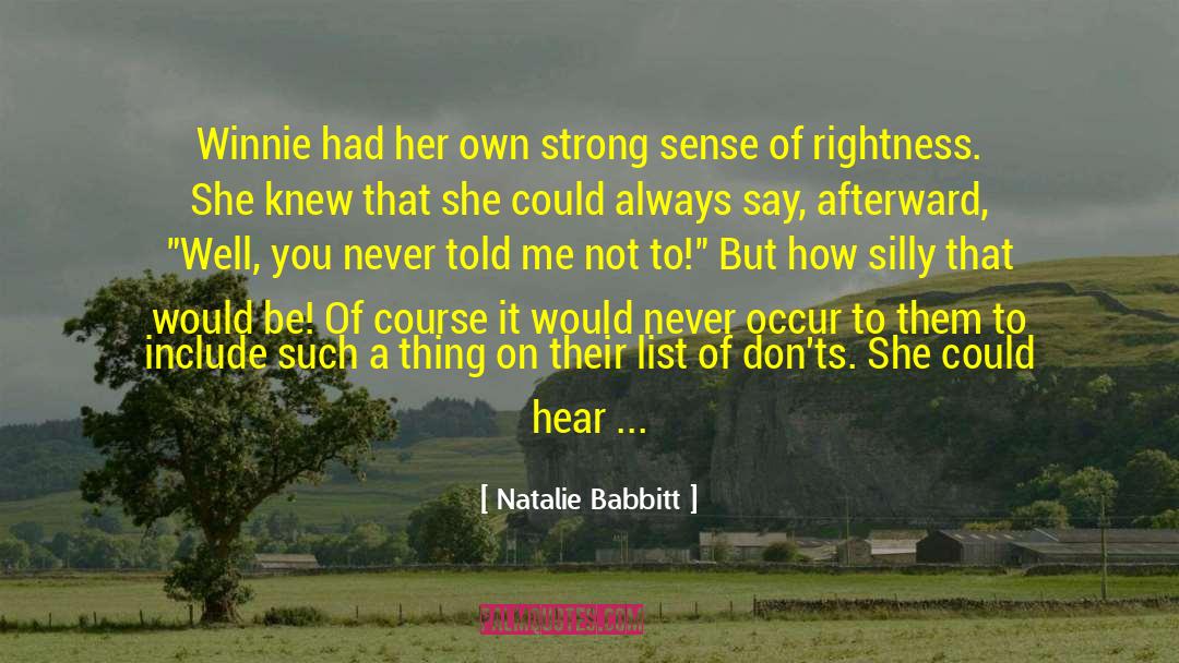 Interrupt quotes by Natalie Babbitt