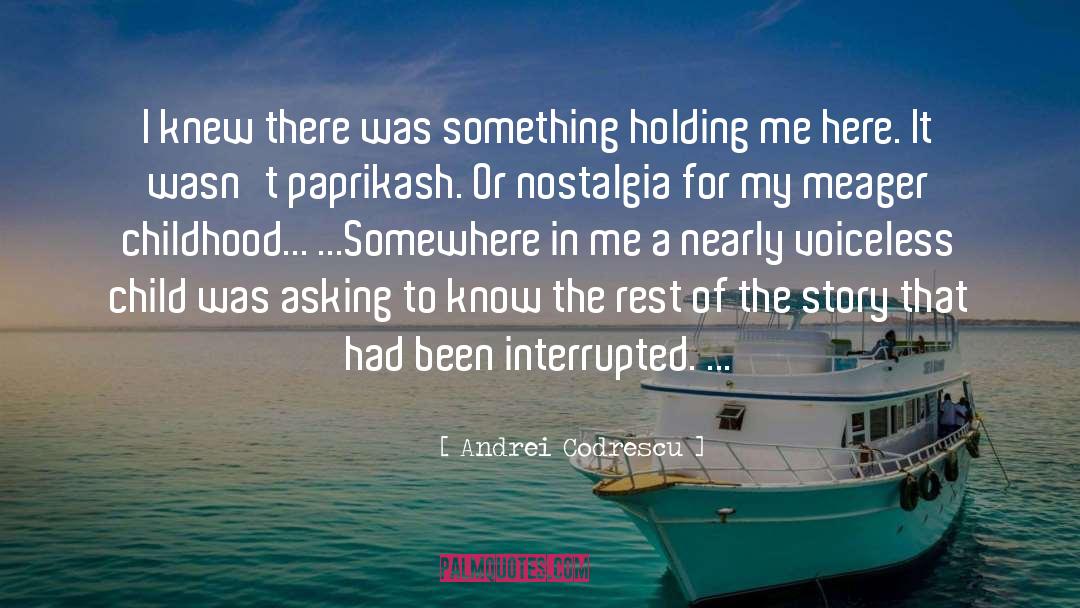 Interrupted quotes by Andrei Codrescu