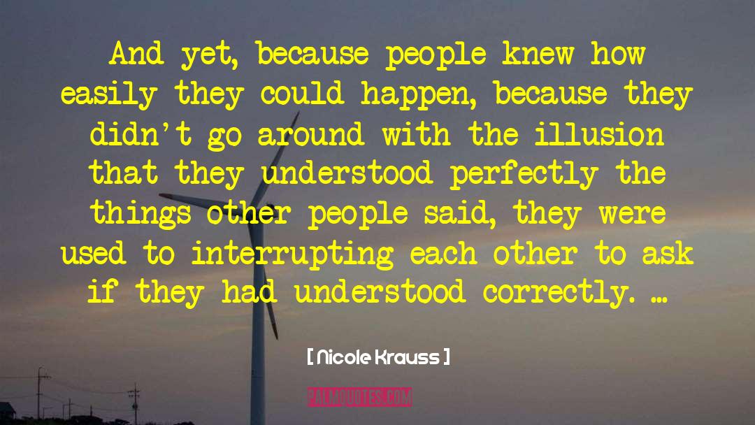 Interrupting quotes by Nicole Krauss