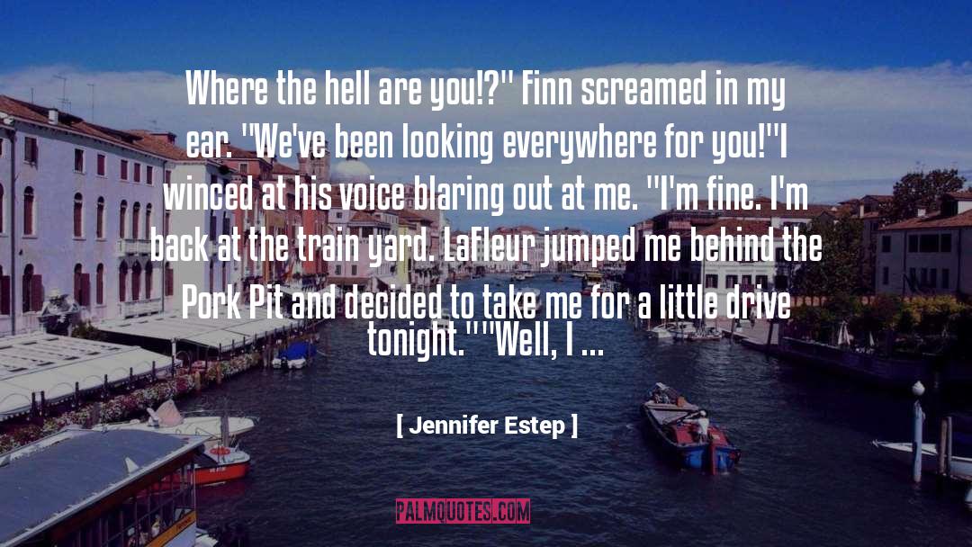 Interrupting quotes by Jennifer Estep