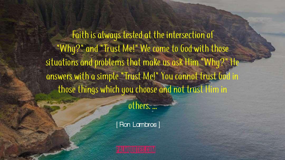 Intersection quotes by Ron Lambros