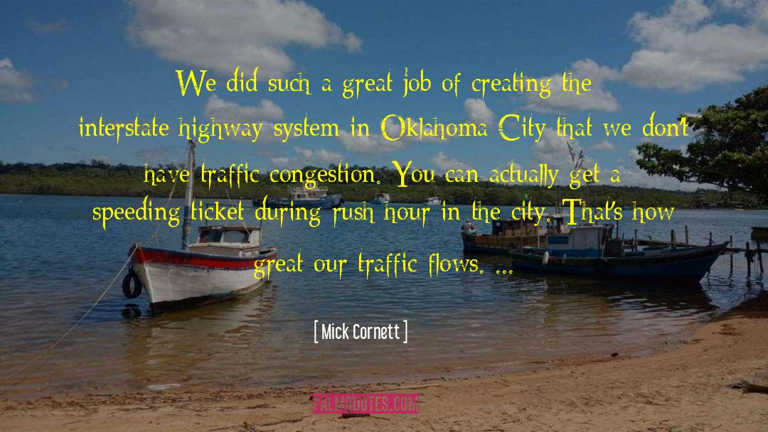 Interstate quotes by Mick Cornett