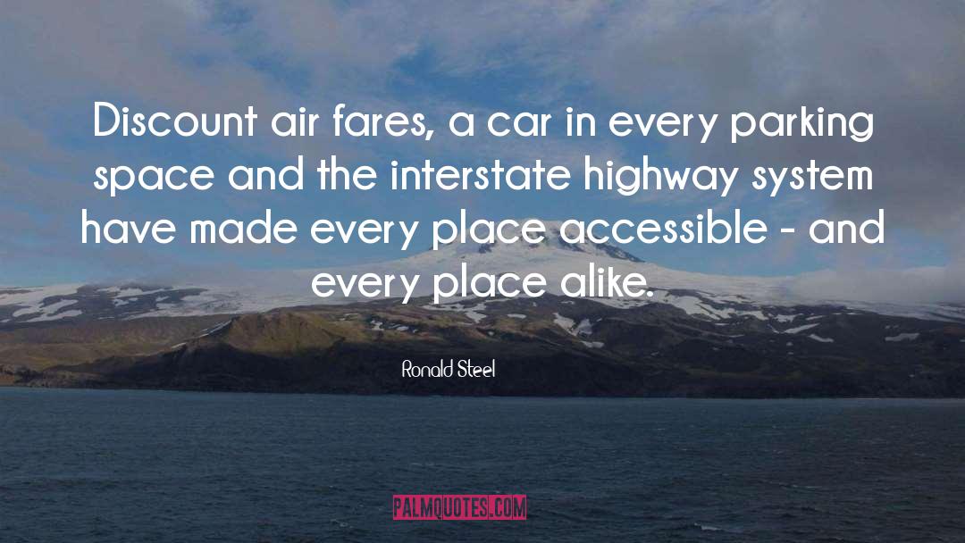 Interstate quotes by Ronald Steel