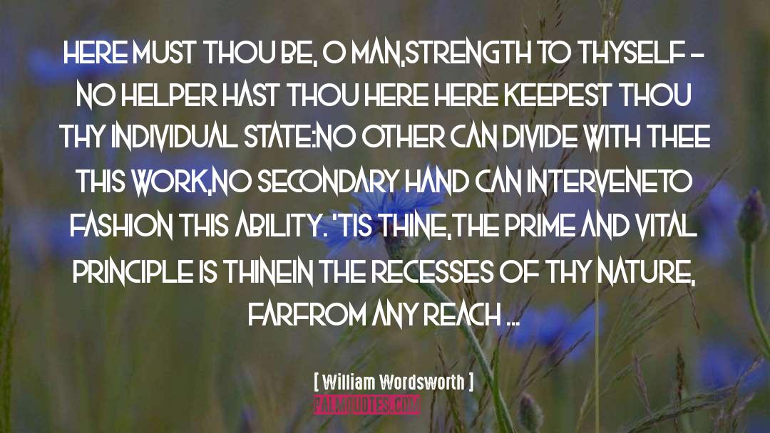Intervene quotes by William Wordsworth