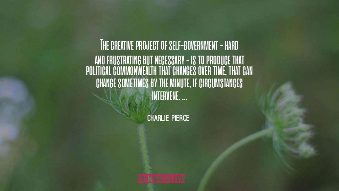 Intervene quotes by Charlie Pierce