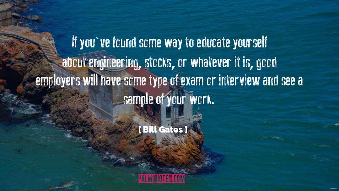 Interview Fee quotes by Bill Gates