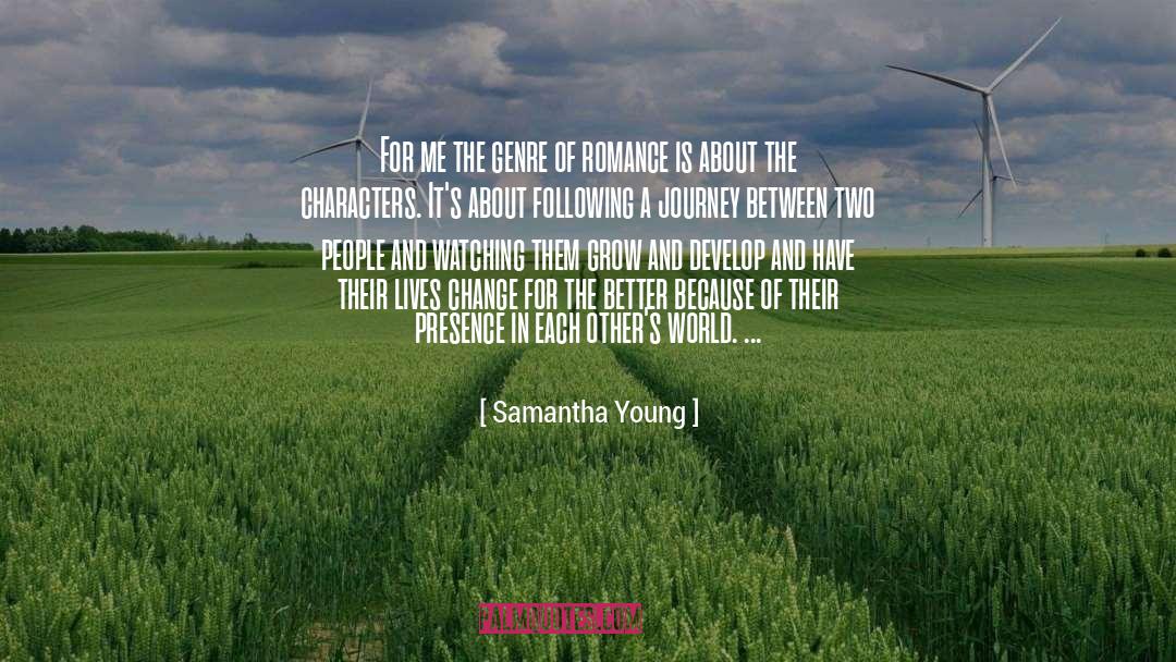 Interview quotes by Samantha Young
