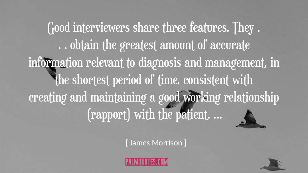 Interviewers quotes by James Morrison