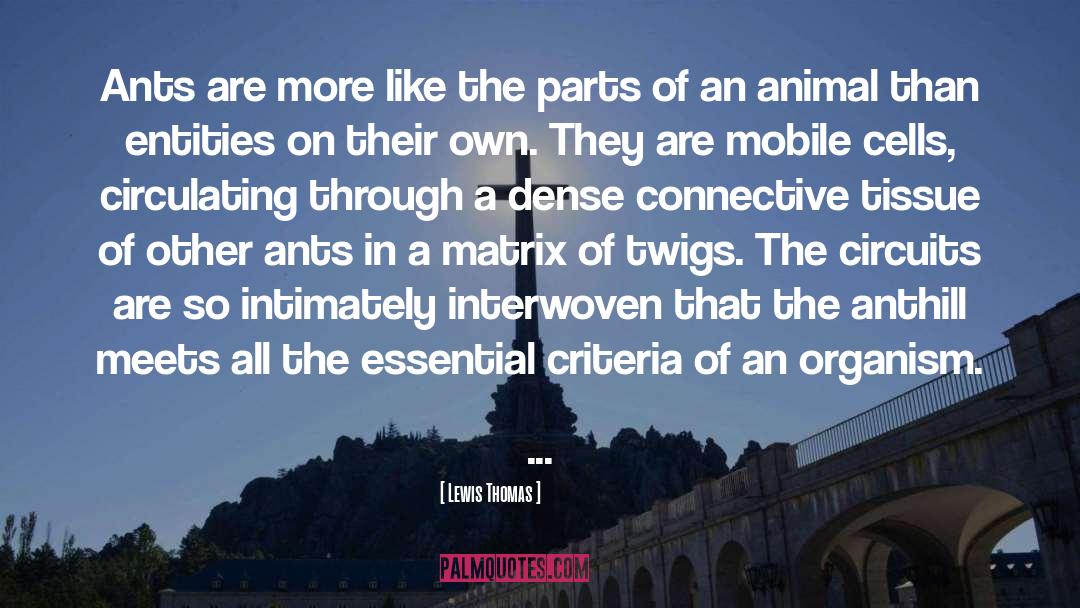 Interwoven quotes by Lewis Thomas