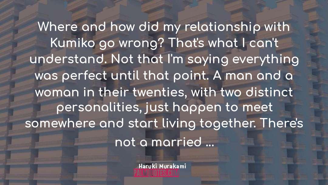 Intimacy In Marriage quotes by Haruki Murakami