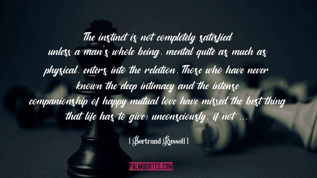 Intimacy Love Connection quotes by Bertrand Russell