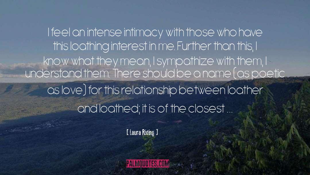 Intimacy Love Connection quotes by Laura Riding