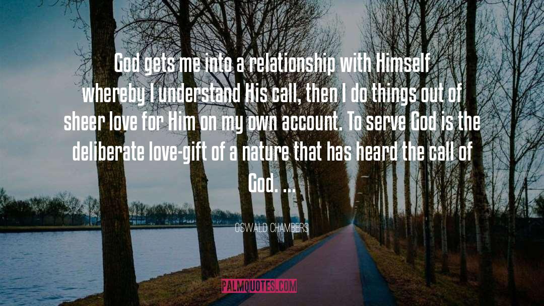 Intimate Relationship With God quotes by Oswald Chambers