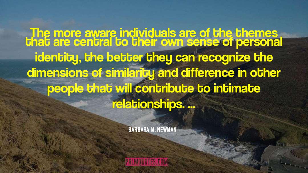 Intimate Relationships quotes by Barbara M. Newman