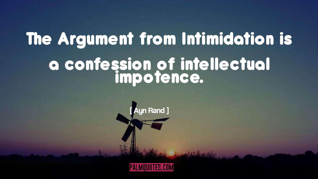 Intimidation quotes by Ayn Rand