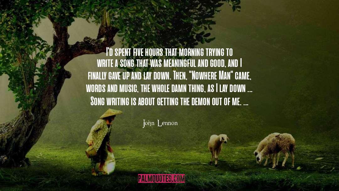 Into Music quotes by John Lennon