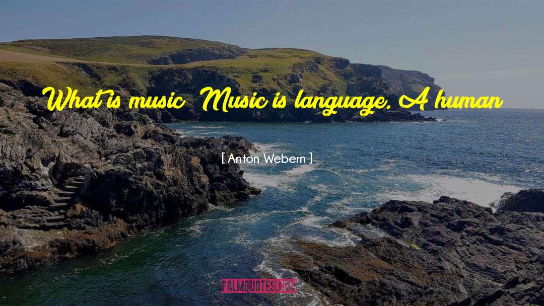 Into Music quotes by Anton Webern