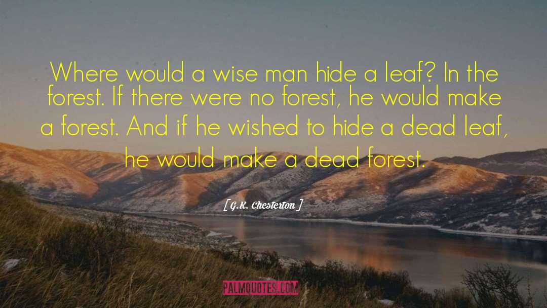 Into The Forest Movie quotes by G.K. Chesterton