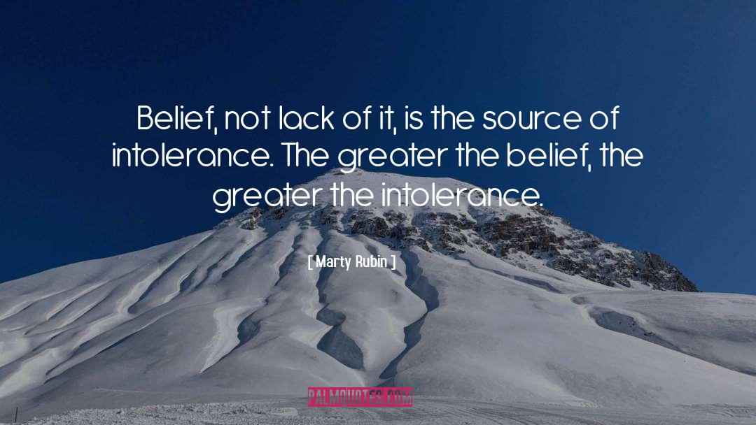 Intolerance quotes by Marty Rubin