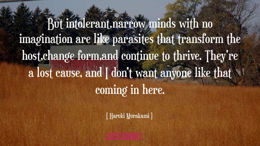 Intolerant quotes by Haruki Murakami
