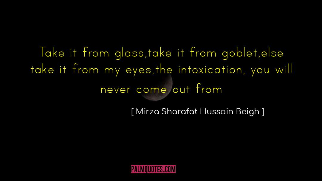 Intoxication Madness quotes by Mirza Sharafat Hussain Beigh