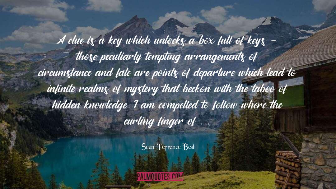 Intrigue quotes by Sean Terrence Best