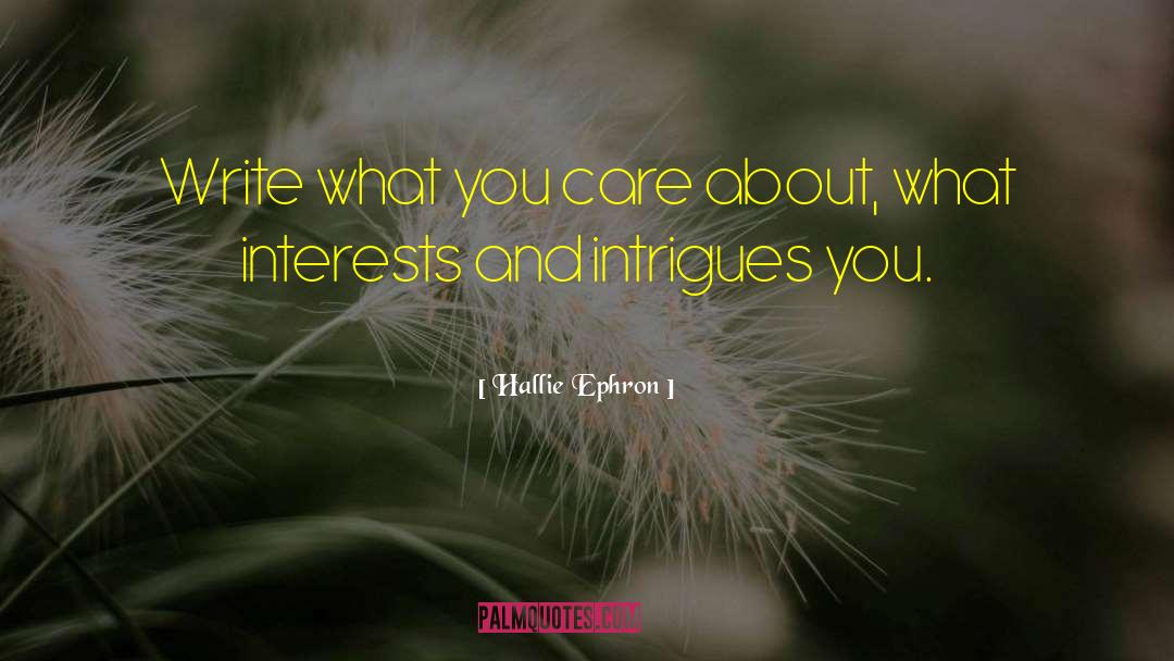 Intrigue quotes by Hallie Ephron