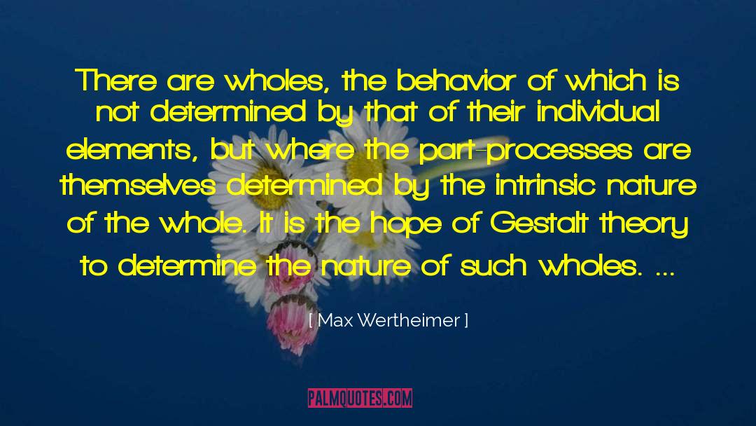 Intrinsic quotes by Max Wertheimer