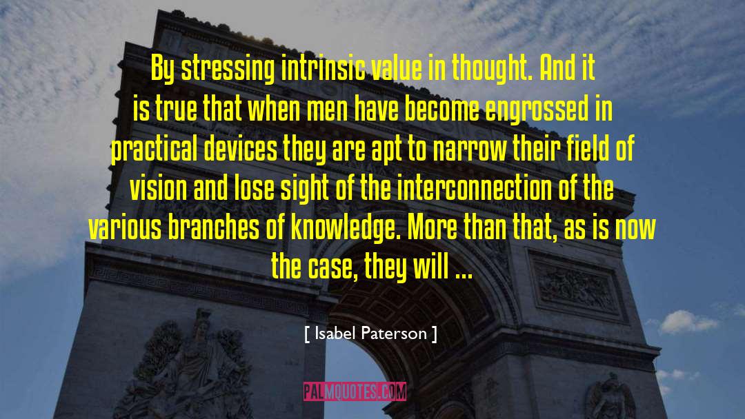 Intrinsic quotes by Isabel Paterson