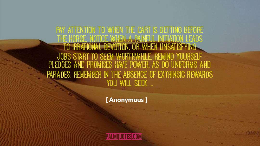 Intrinsic Reward quotes by Anonymous