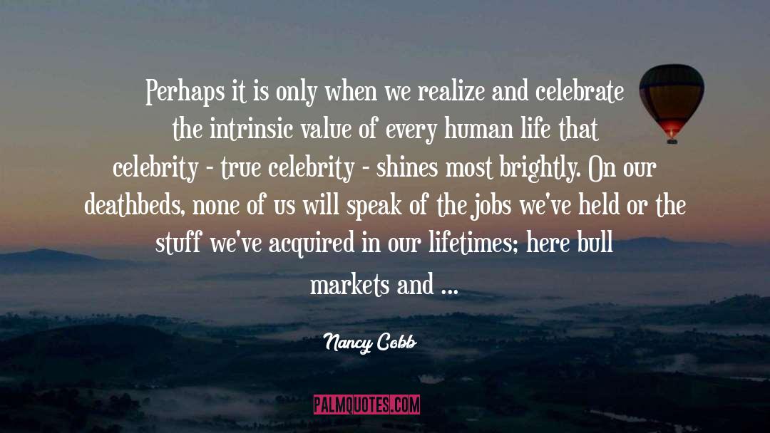 Intrinsic Value quotes by Nancy Cobb