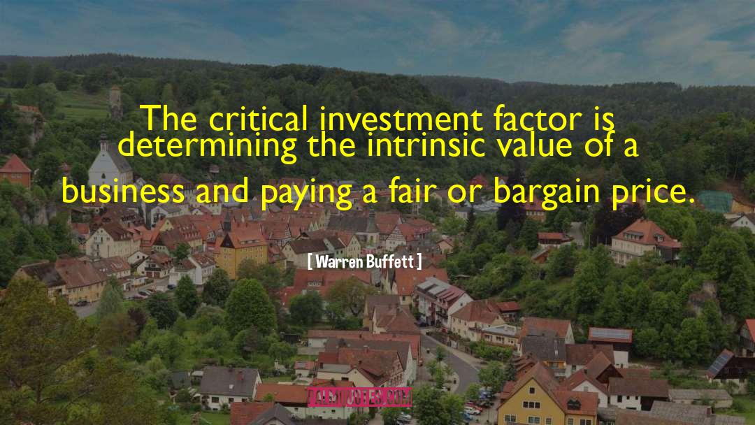 Intrinsic Value quotes by Warren Buffett