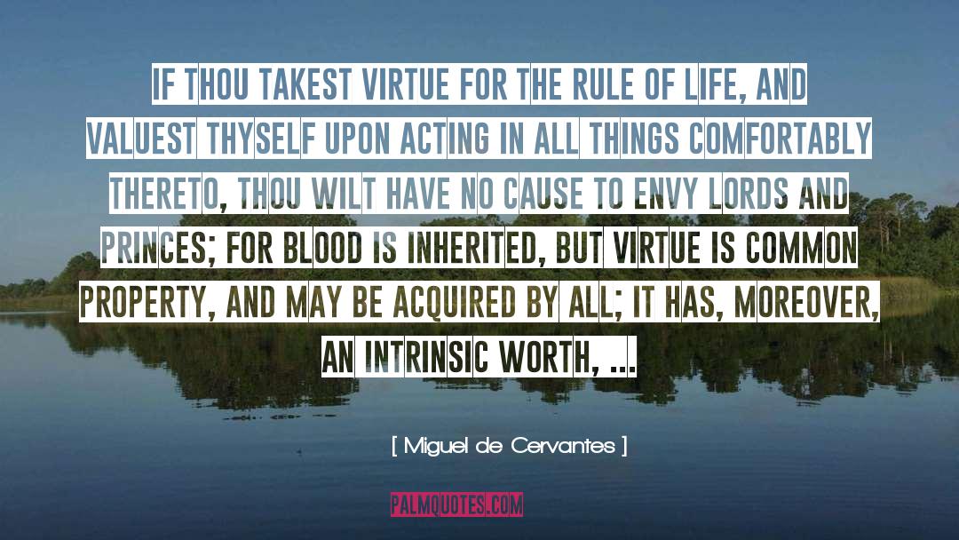 Intrinsic Worth quotes by Miguel De Cervantes