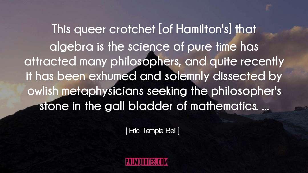 Introducer Of The Math quotes by Eric Temple Bell