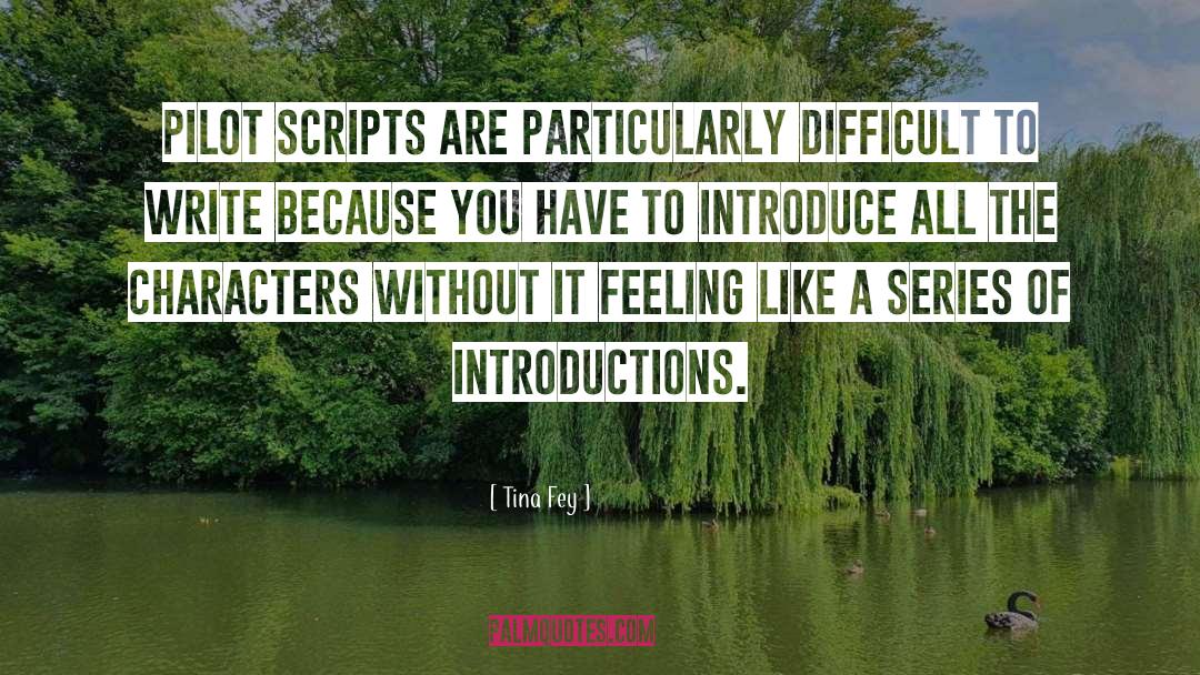 Introductions Into quotes by Tina Fey