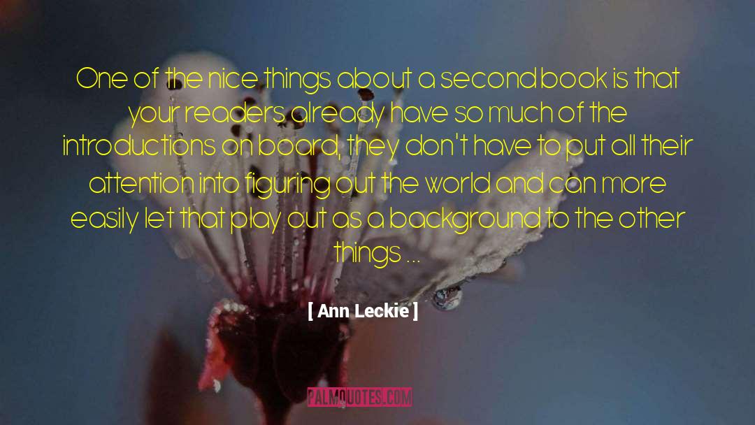 Introductions quotes by Ann Leckie