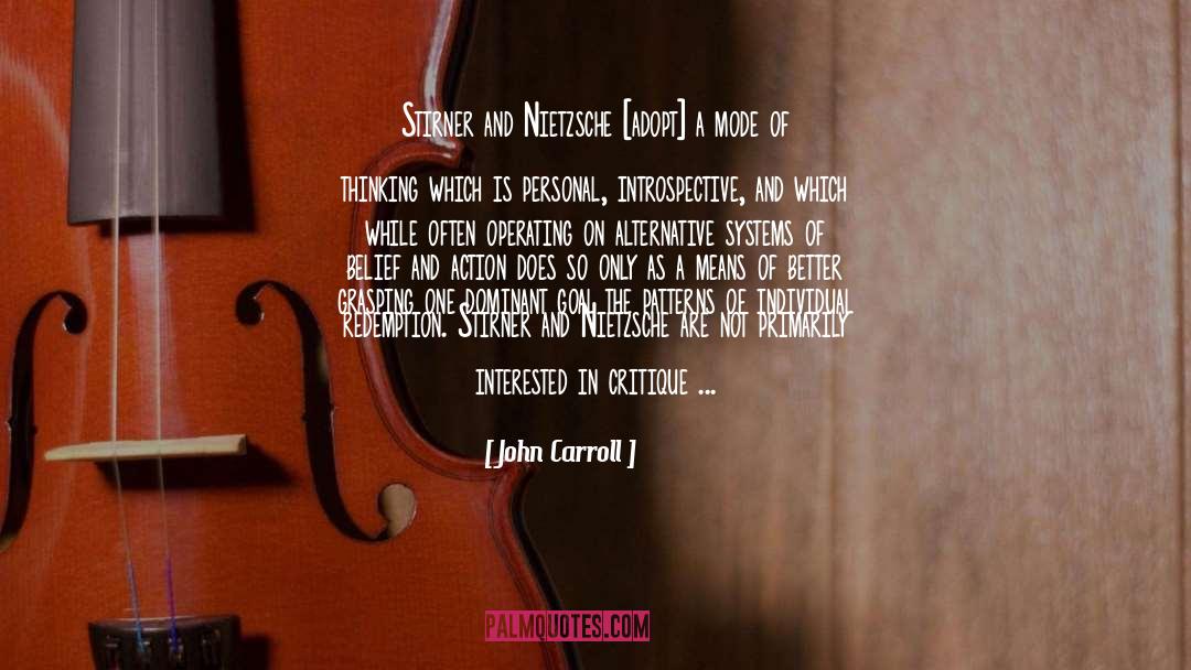 Introspective quotes by John Carroll