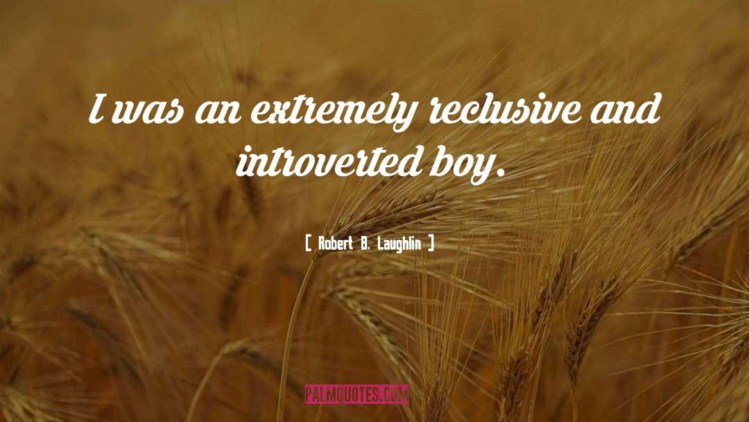 Introverted quotes by Robert B. Laughlin