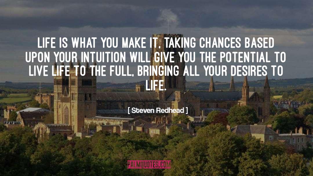 Intuition quotes by Steven Redhead
