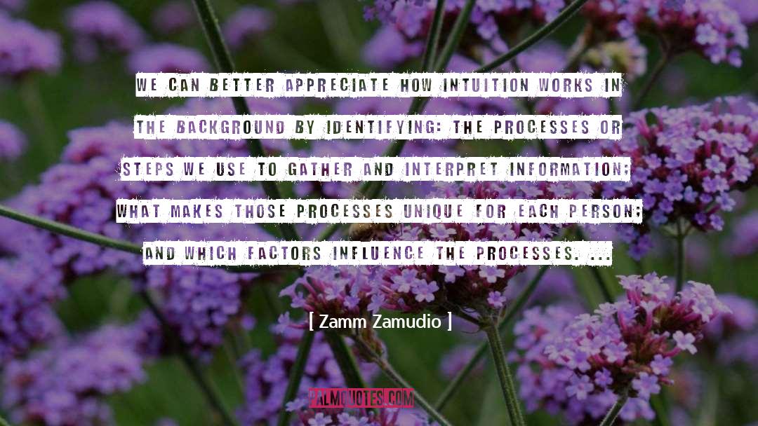Intuition quotes by Zamm Zamudio