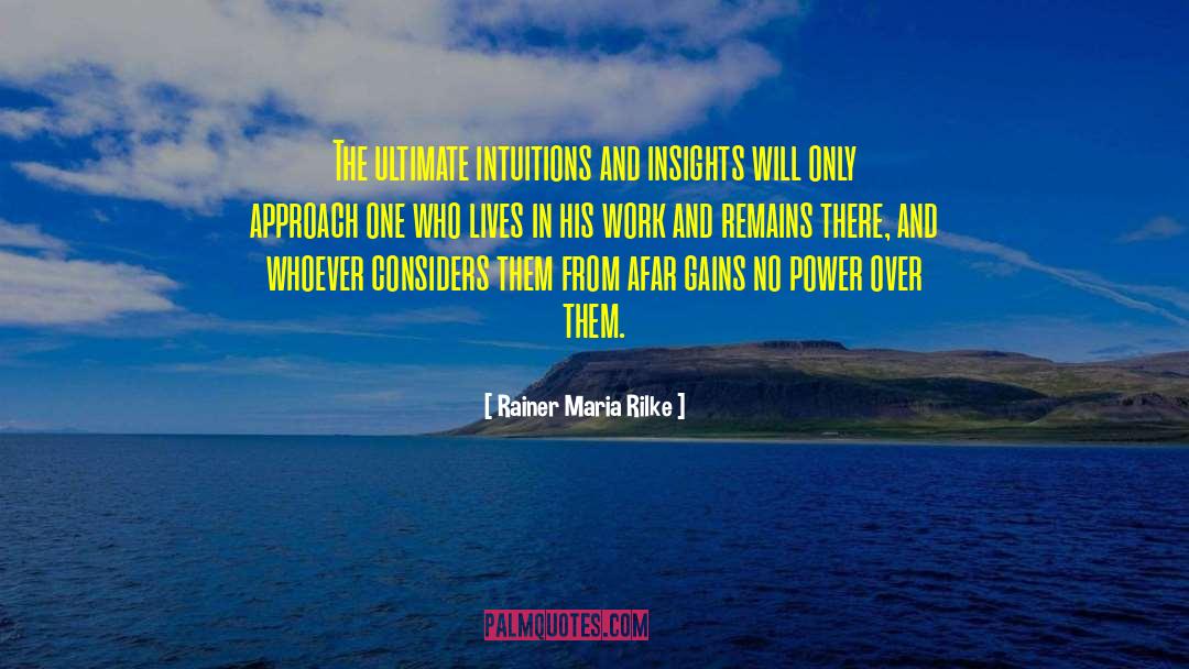 Intuitions quotes by Rainer Maria Rilke