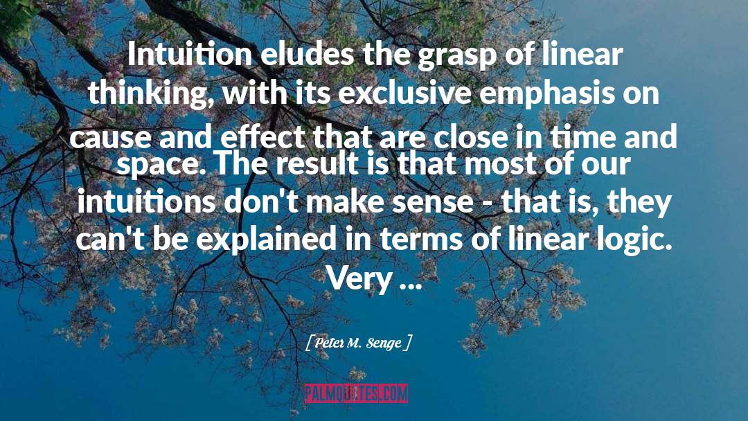 Intuitions quotes by Peter M. Senge