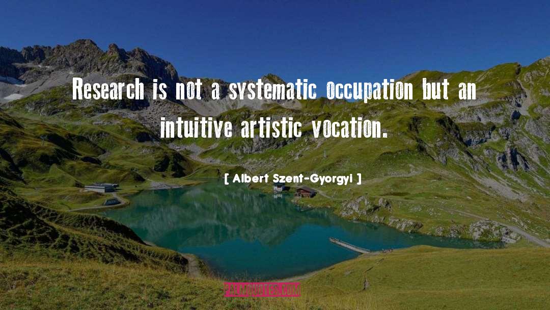 Intuitive quotes by Albert Szent-Gyorgyi