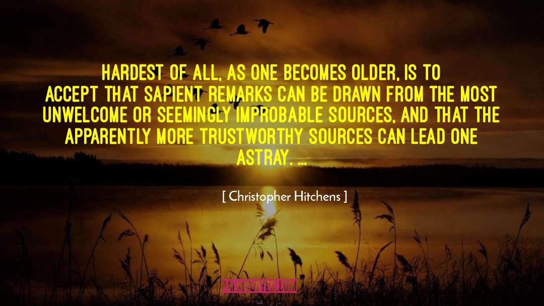 Intuitive Wisdom quotes by Christopher Hitchens