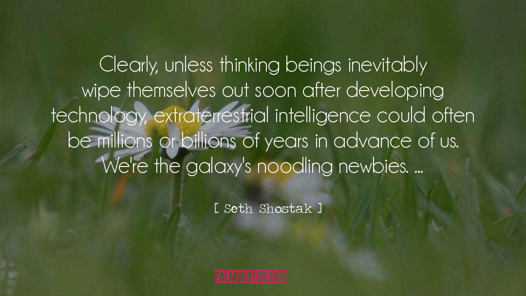 Intutitional Intelligence quotes by Seth Shostak