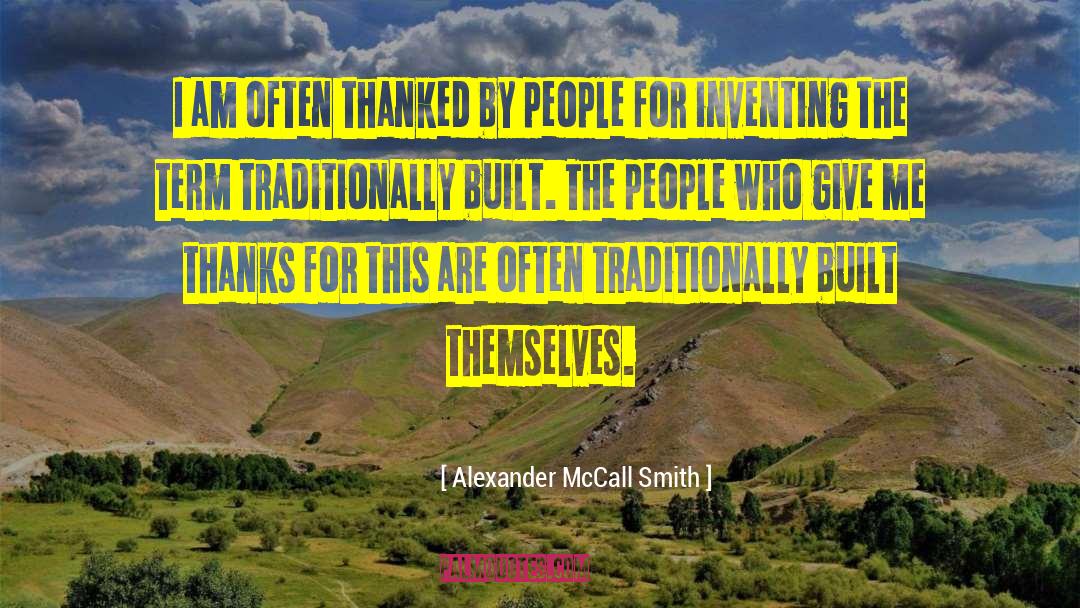 Inventing quotes by Alexander McCall Smith