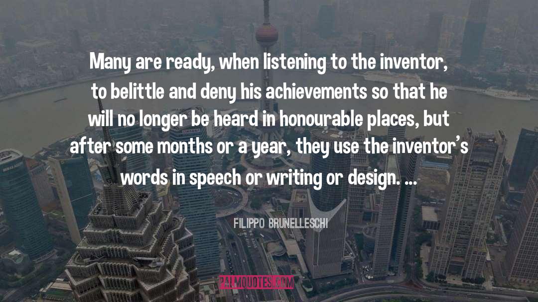 Inventions And Inventors quotes by Filippo Brunelleschi