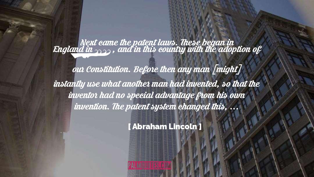 Inventor quotes by Abraham Lincoln