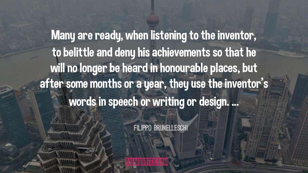 Inventors quotes by Filippo Brunelleschi