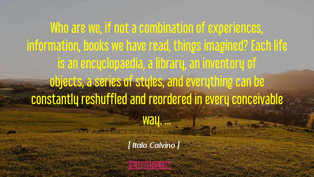 Inventory quotes by Italo Calvino
